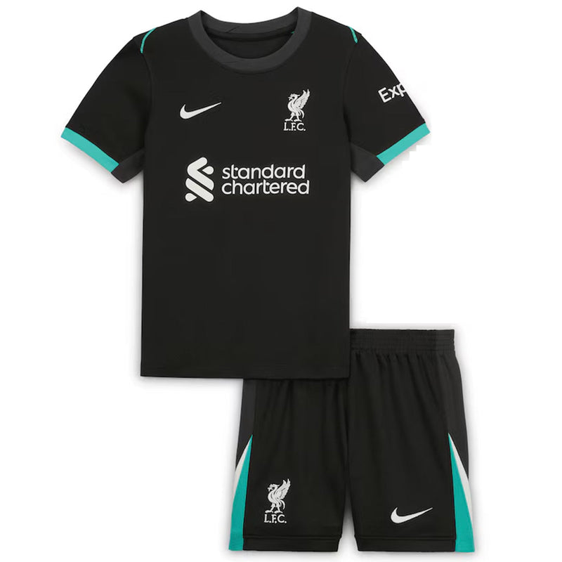 Kids Liverpool Away Kit 2024/2025 - Black