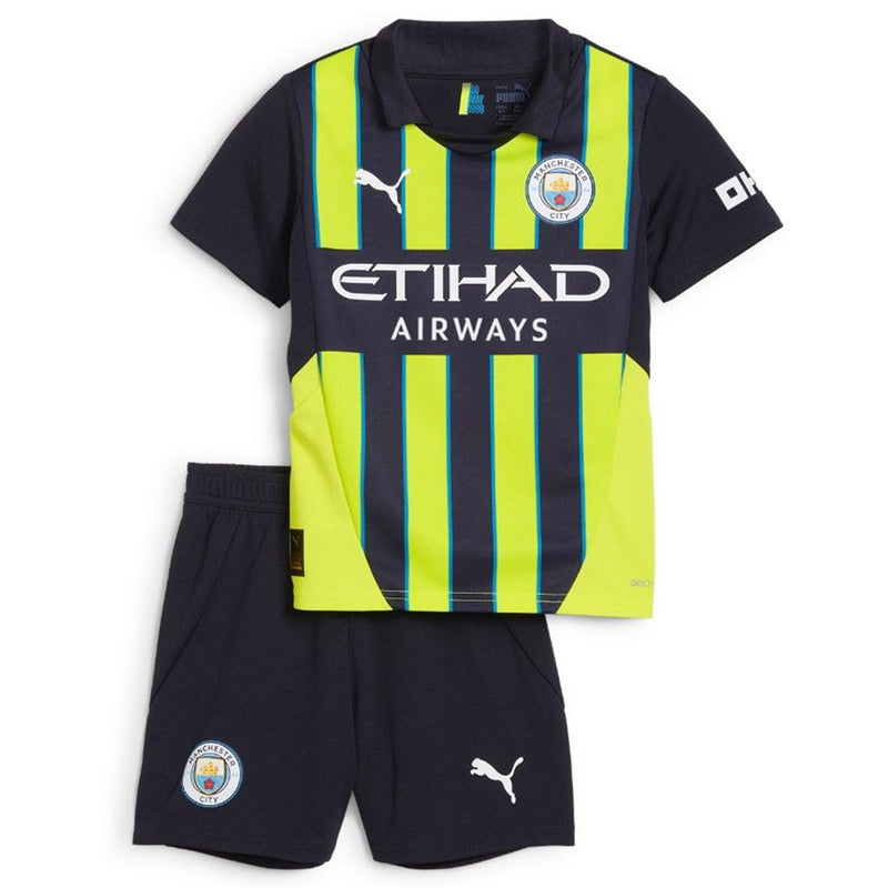 Kids Manchester City Away Kit 2024/2025 UCL