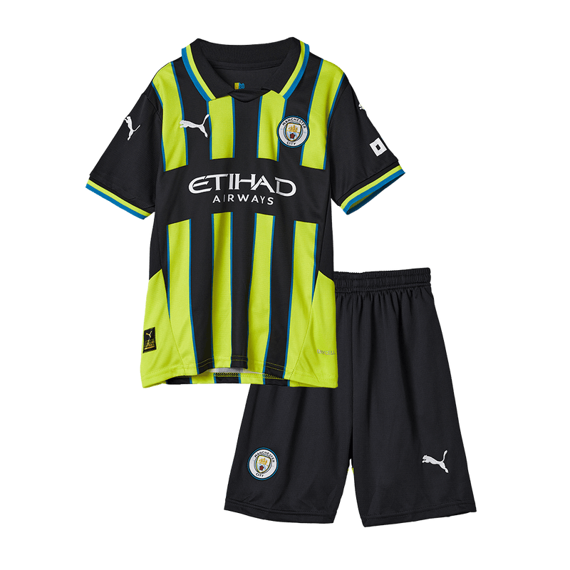 Kids Manchester City Away Kit 2024/2025 UCL