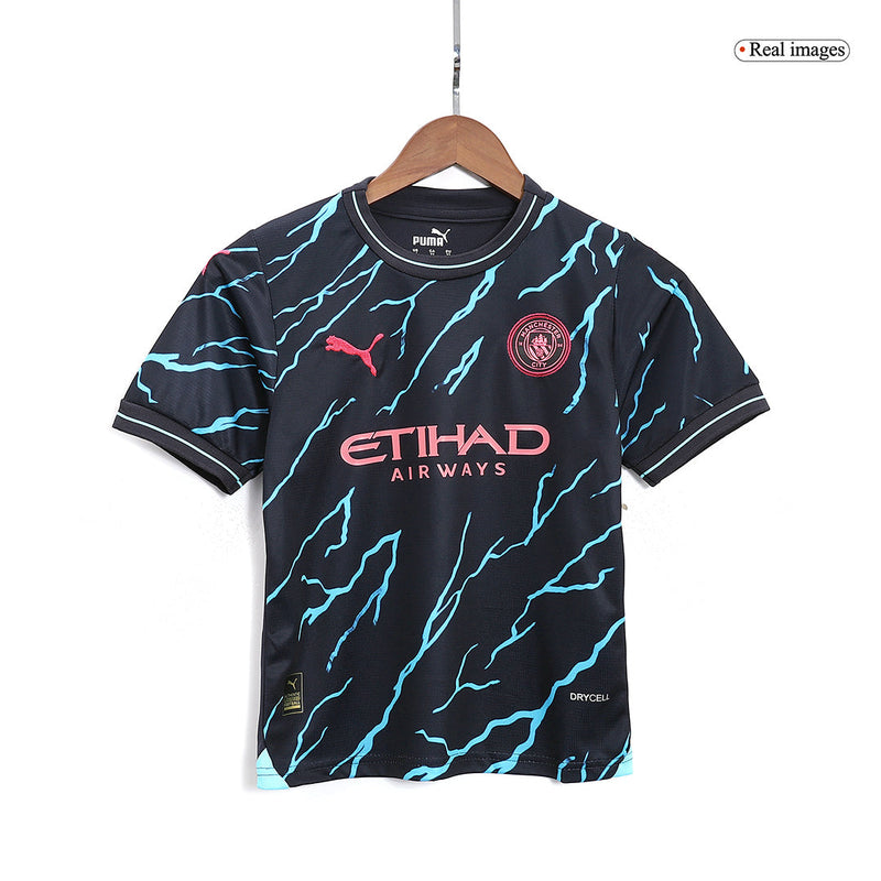 Kids Manchester City Third Kit 2023/2024