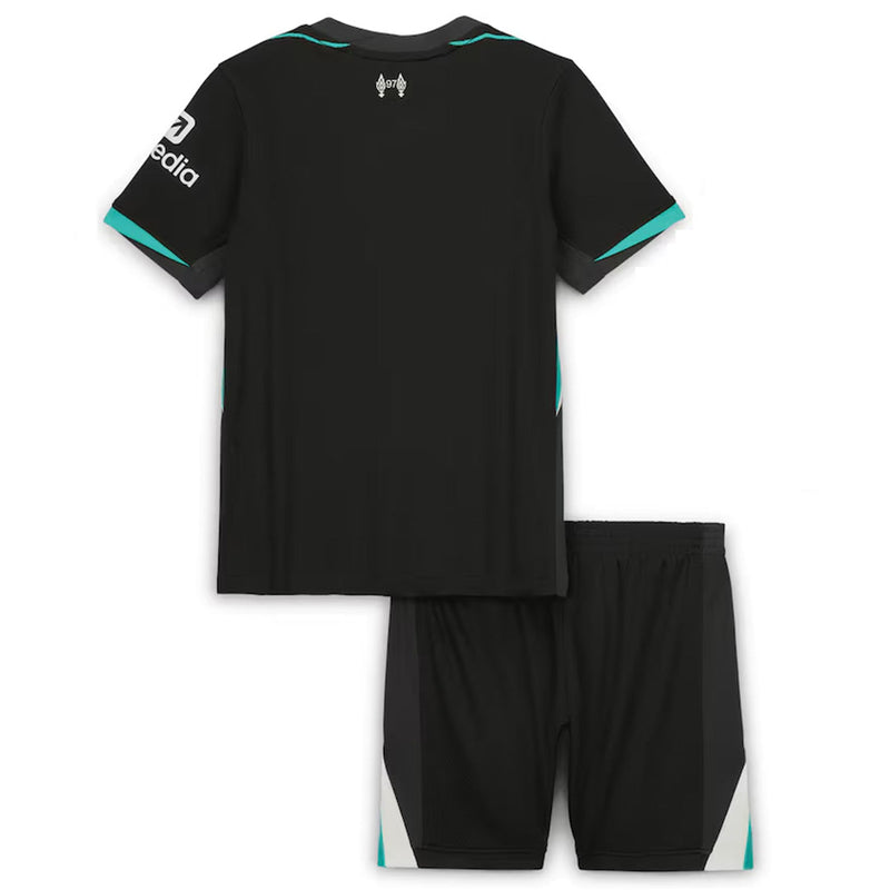 Kids Liverpool Away Kit 2024/2025 - Black