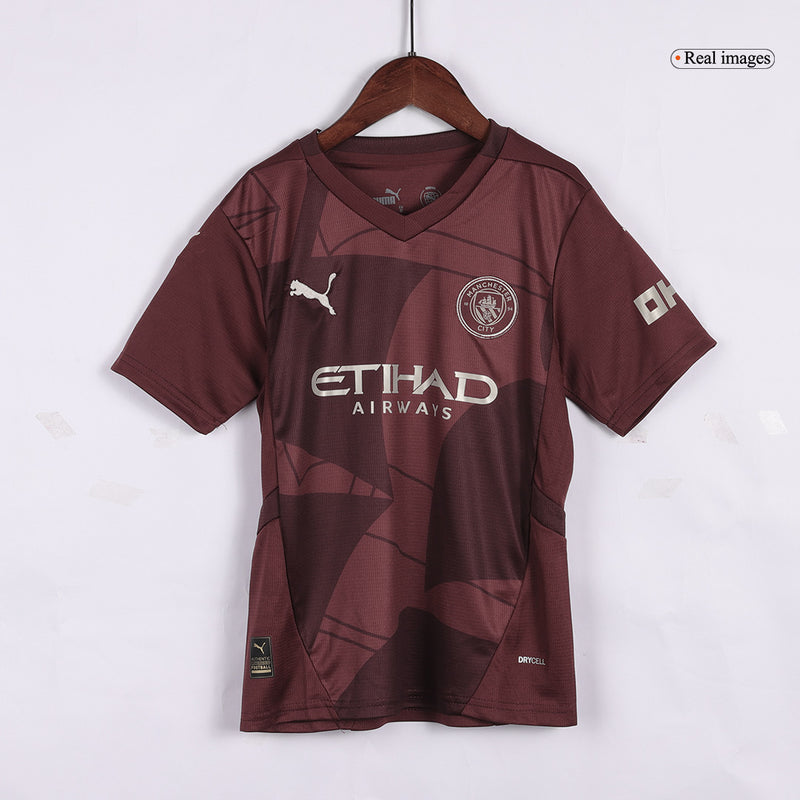 Kids Manchester City Third Kit 2024/2025 UCL