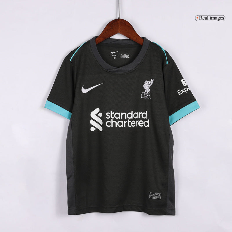 Kids Liverpool Away Kit 2024/2025 - Black