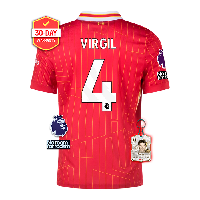 #4 VIRGIL VAN DIJK Liverpool Home Jersey 2024/2025 - Red