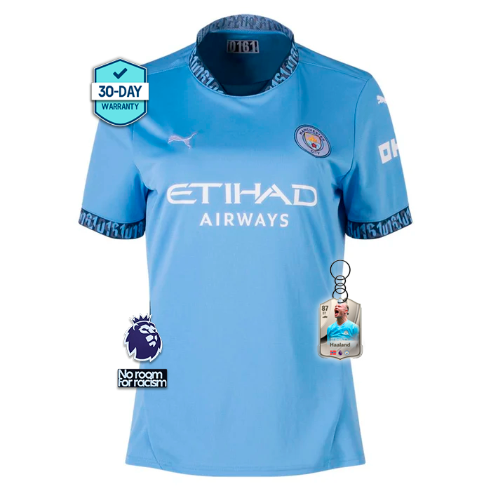 Women Manchester City Home Jersey 2024/2025 - White Blue