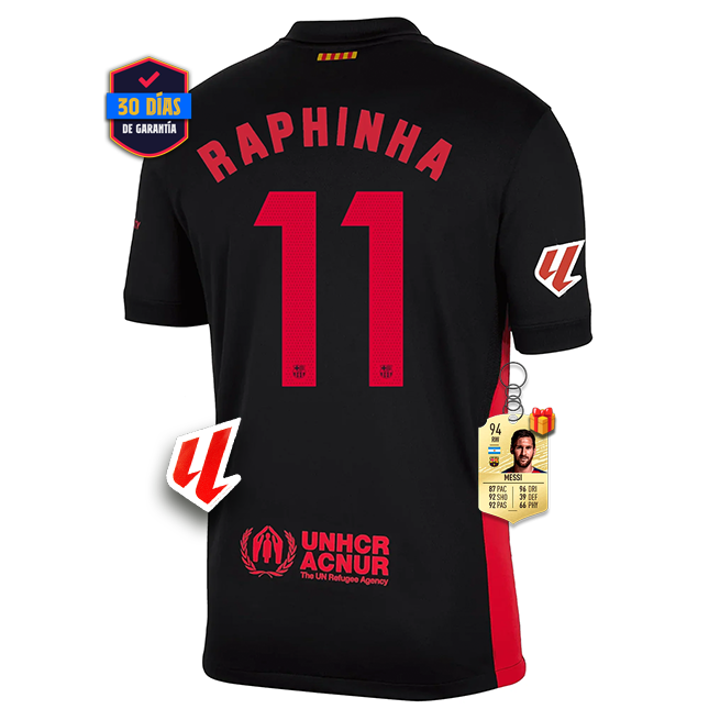 #11 RAPHINHA Camiseta Barcelona Away 2024/2025 La Liga Font