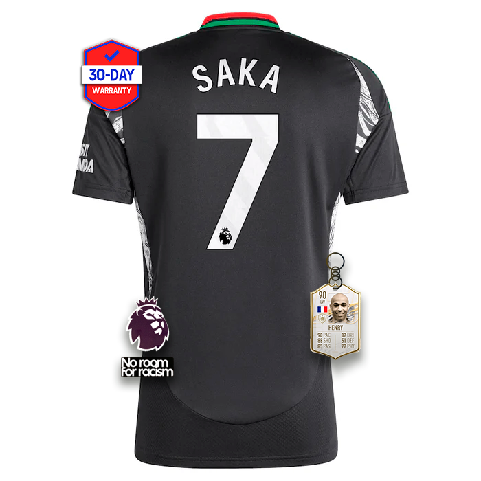 #7 SAKA Jersey Arsenal Away 2024/2025 - Black