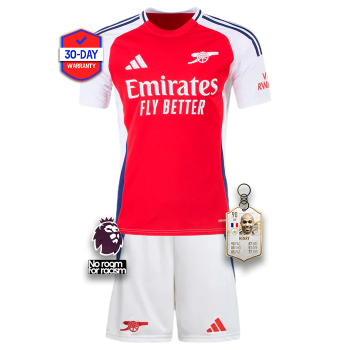 Kids Arsenal Home Kit 2024/2025 - Red and White