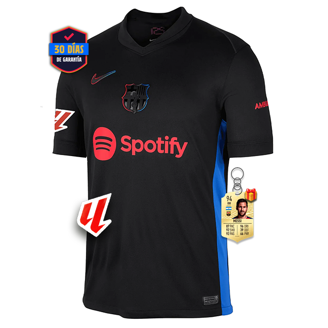 #19 LAMINE YAMAL Camiseta Barcelona Away 2024/2025 La Liga Font