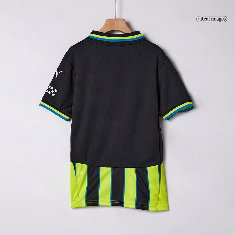 Kids Manchester City Away Kit 2024/2025 UCL