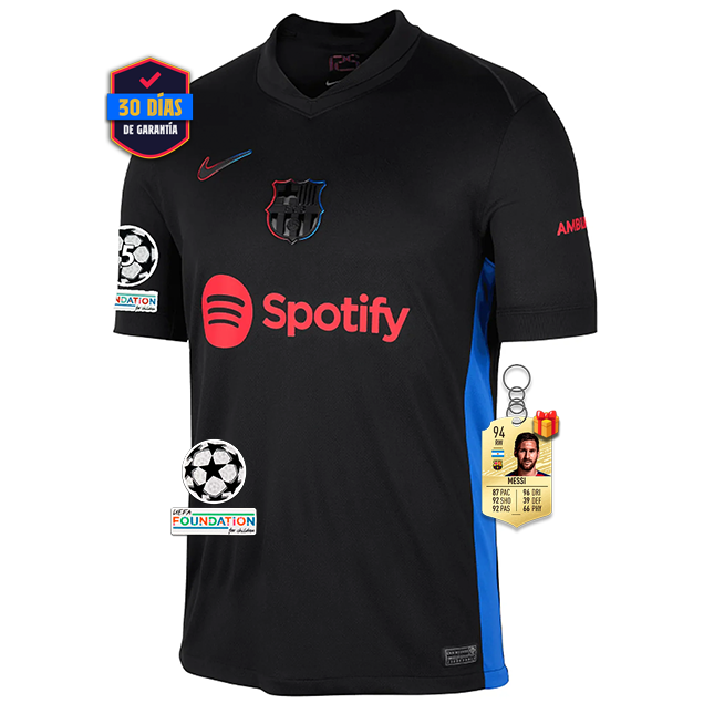 #11 RAPHINHA Camiseta Barcelona Away 2024/2025 UCL Font