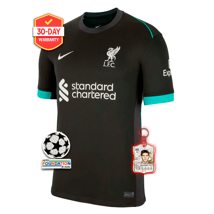 Liverpool Away Jersey 2024/2025 - Black UCL