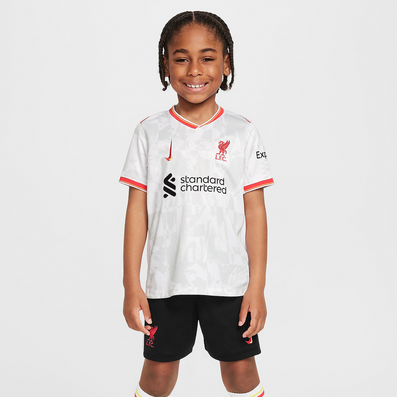 Kids Liverpool Third Kit 2024/2025 - White