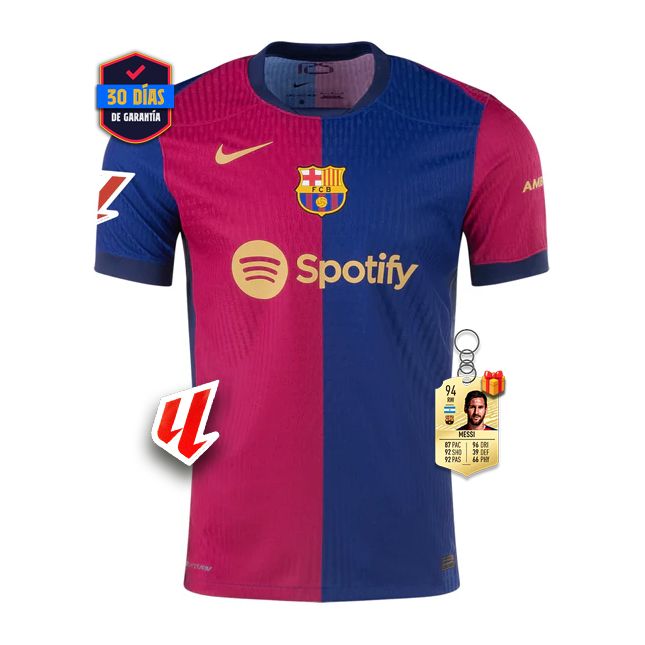 #8 PEDRI Camiseta Barcelona Home Authentic Player 2024/2025 La Liga Font