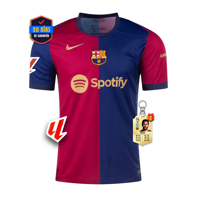 #19 LAMINE YAMAL Camiseta Barcelona Home 2024/2025 La Liga Font