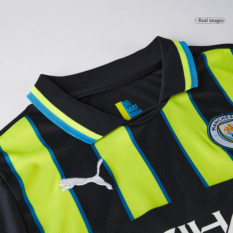 Kids Manchester City Away Kit 2024/2025 UCL