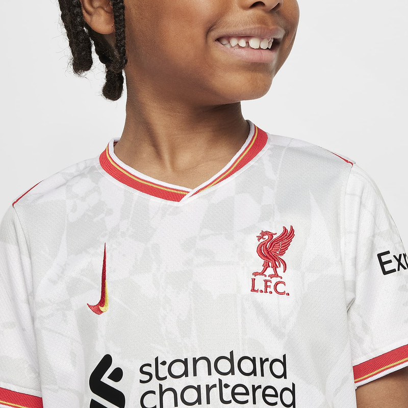 Kids Liverpool Third Kit 2024/2025 - White