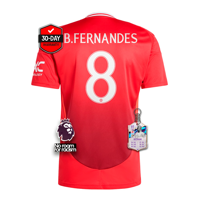 #8 BRUNO FERNANDES Jersey Manchester United Home 2024/2025