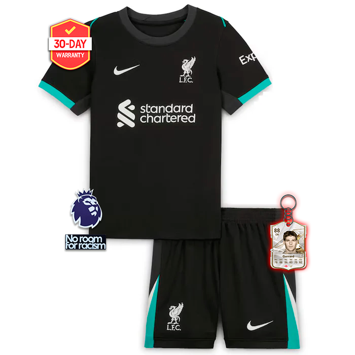 Kids Liverpool Away Kit 2024/2025 - Black