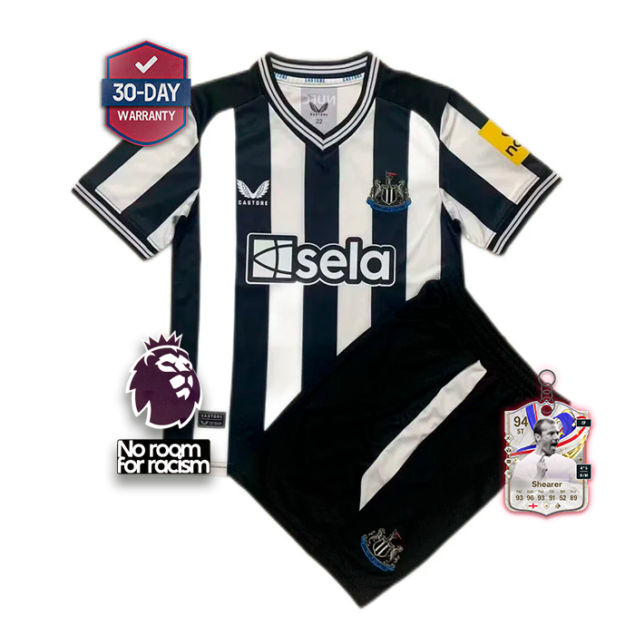 Kids Newcastle United Home Kit 2023/2024 - Black and White