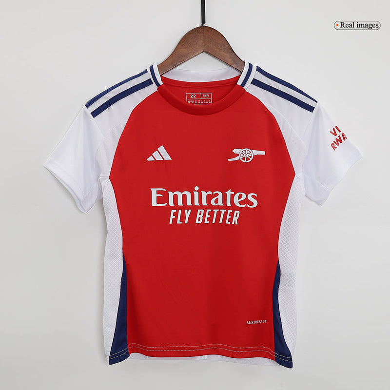 Kids Arsenal Home Kit 2024/2025 - Red and White