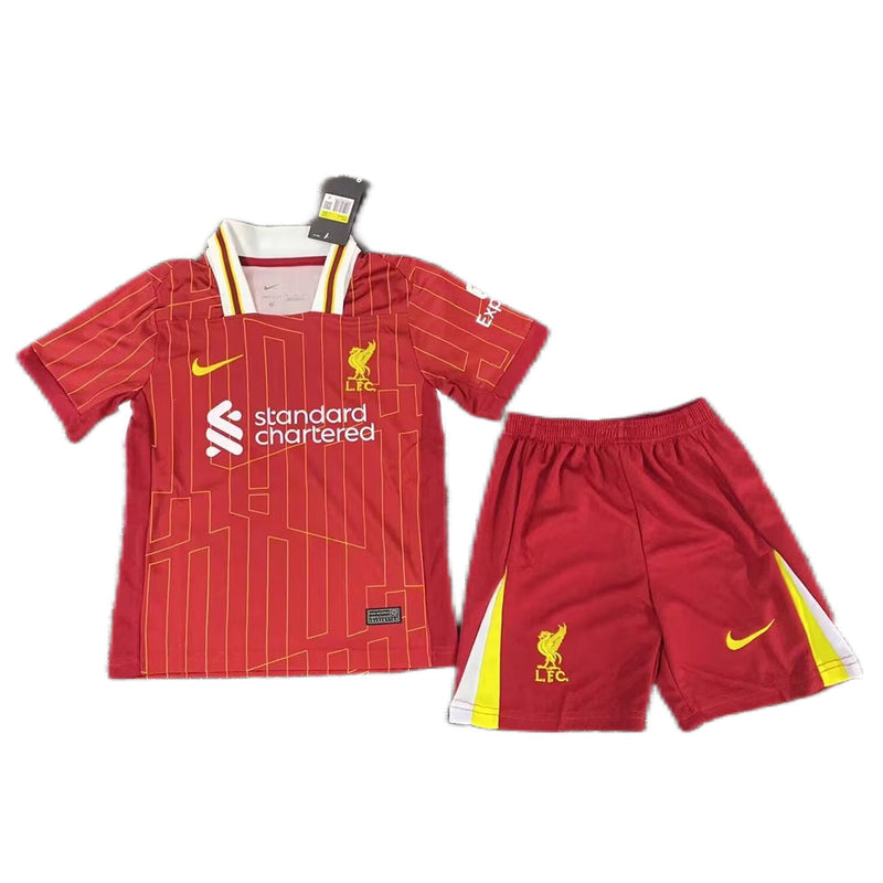 Kids Liverpool Home Kit 2024/2025 - Red