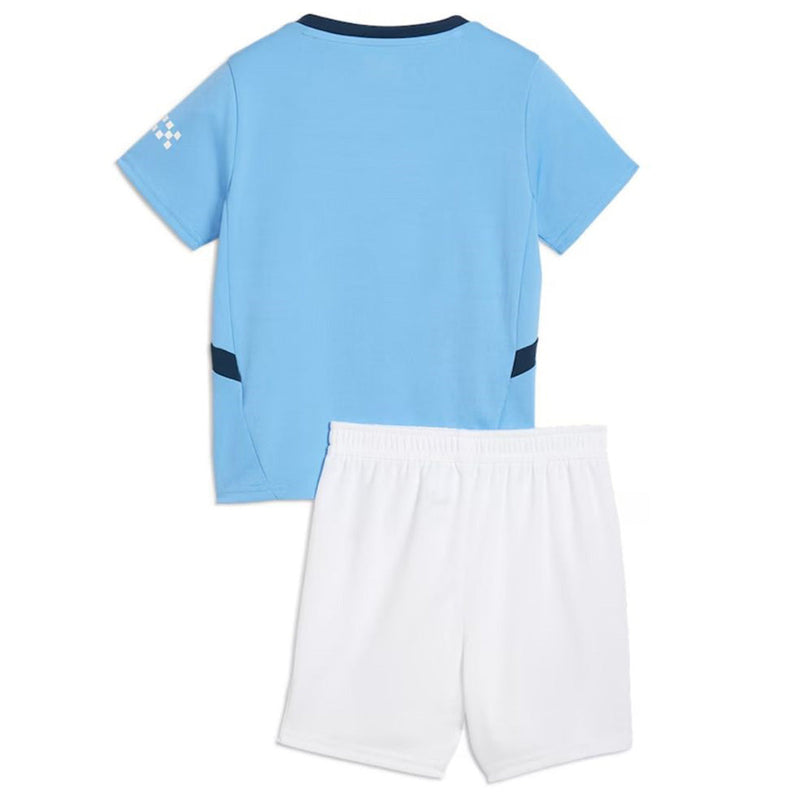 Kids Manchester City Home Kit 2024/2025 - White Blue