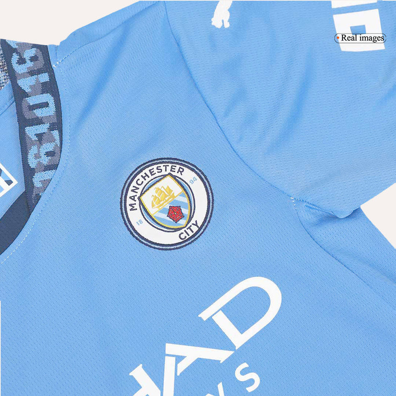 Women Manchester City Home Jersey 2024/2025 - White Blue