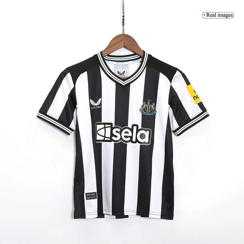 Kids Newcastle United Home Kit 2023/2024 - Black and White