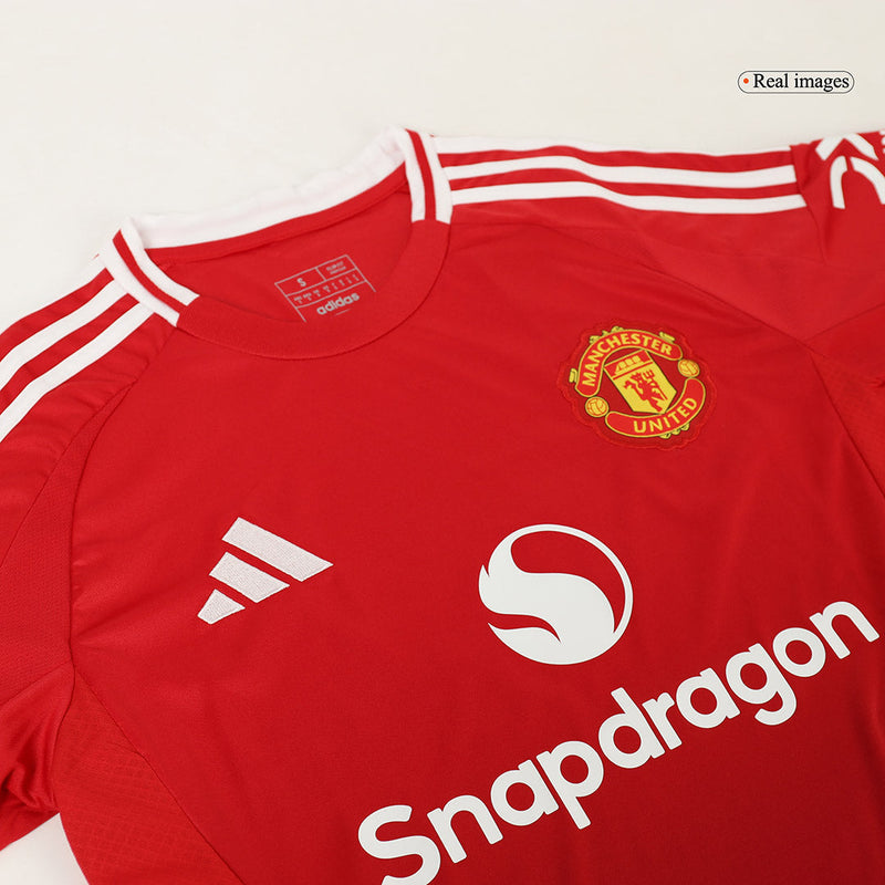 Kids Manchester United Home Kit 2024/2025 - Red