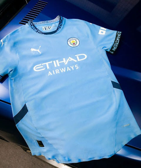 Manchester City Player Jersey Home 2024/2025 - White Blue