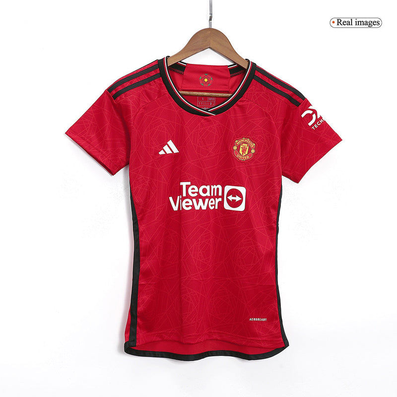 Women Manchester United Home Jersey 2023/2024 - Red