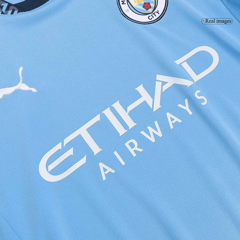 #9 HAALAND Manchester City Home Jersey 2024/2025 - White Blue