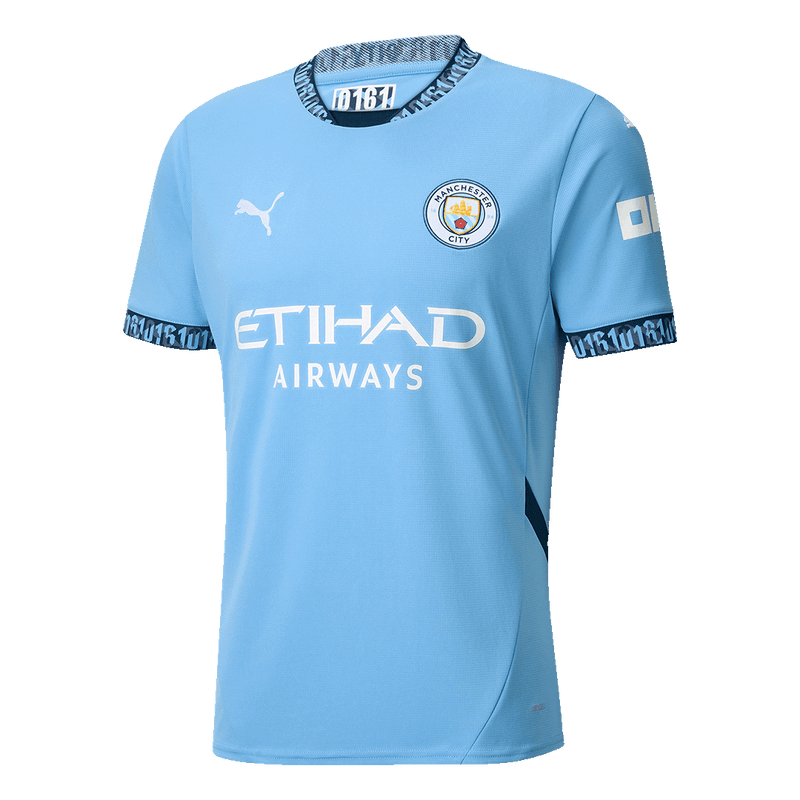 #9 HAALAND Manchester City Home Jersey 2024/2025 - White Blue