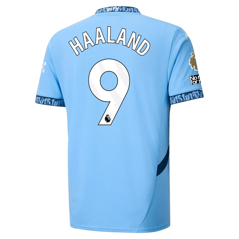 #9 HAALAND Manchester City Home Jersey 2024/2025 - White Blue